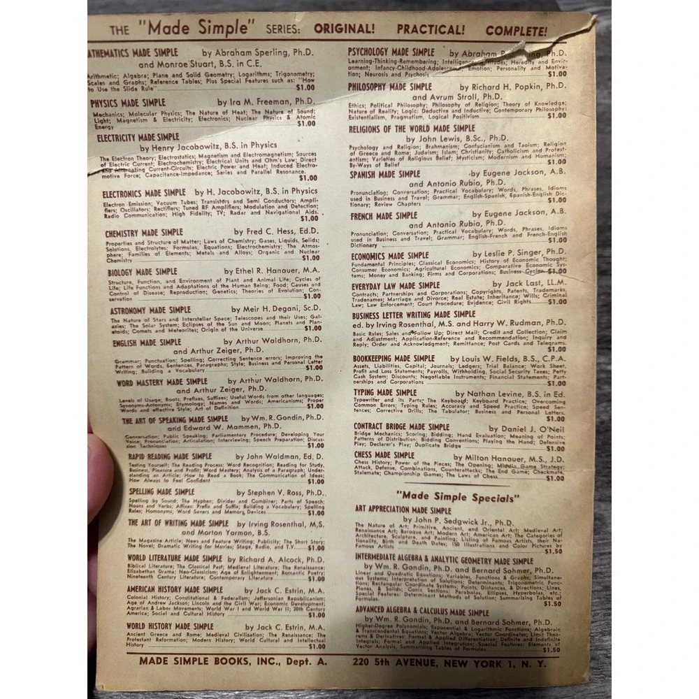 Vintage‎ Everyday Law Made Simple Jack Last Paperback Legal Reference Guide Book